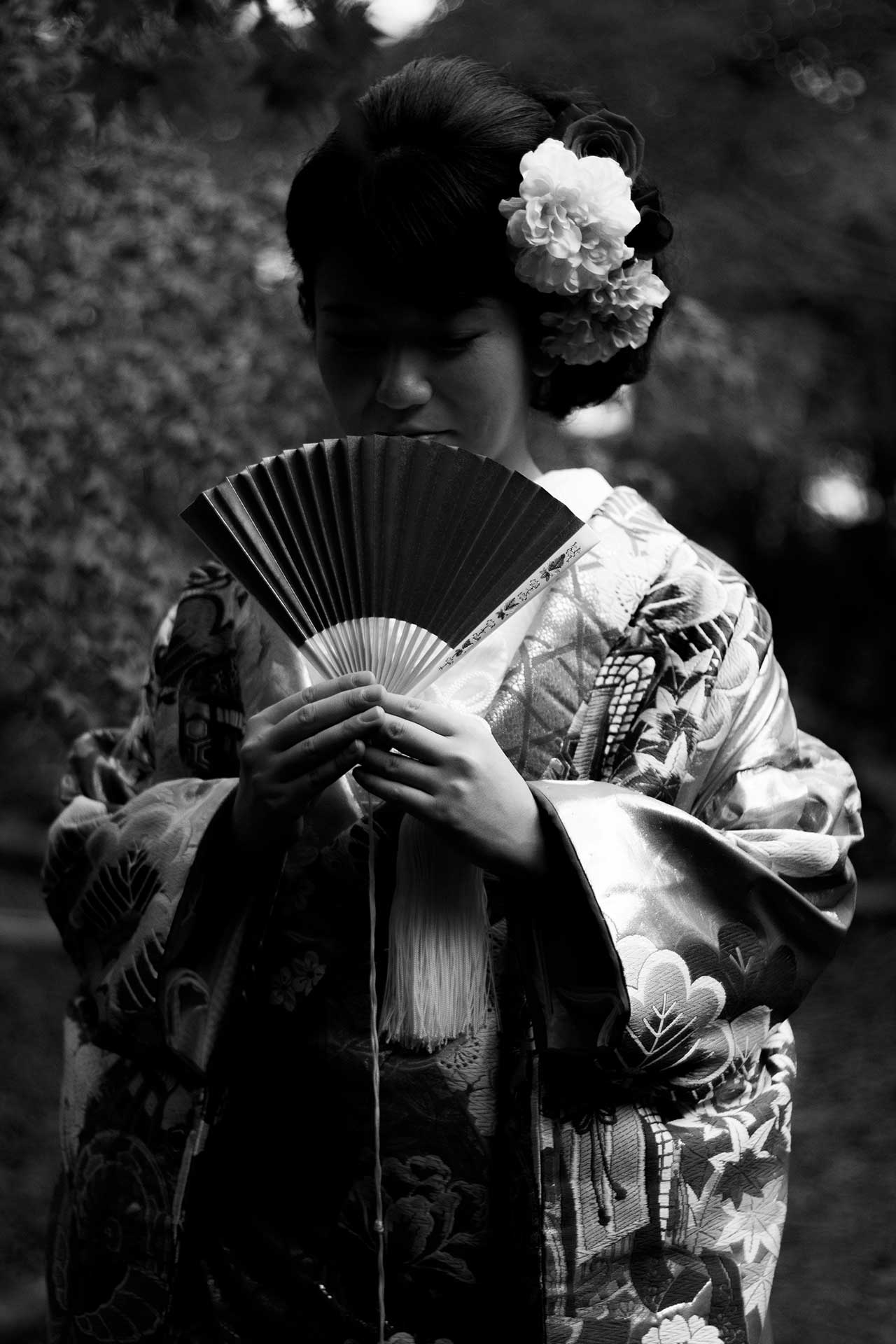 Girl wearing kimono by JC NAVAS